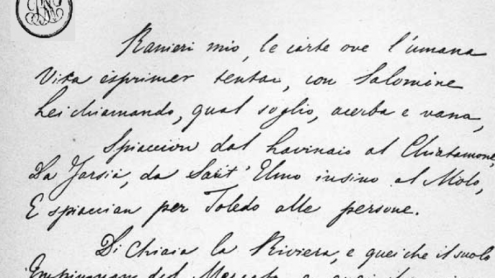 Leopardi, ecco il manoscritto dei Nuovi Credenti