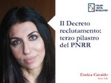 Il Decreto reclutamento: terzo pilastro del PNRR