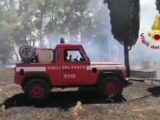 Incendio nel Cagliaritano