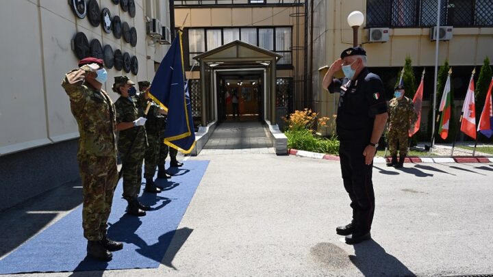 Kosovo Force, il comandante dei Carabinieri Luzi in visita al Comando Nato Kfor e al Msu