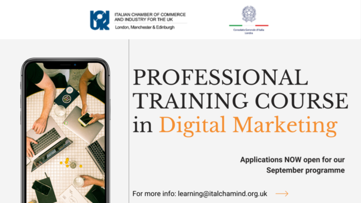 Digital Marketing, al via un nuovo corso della Camera di Commercio italiana a Londra