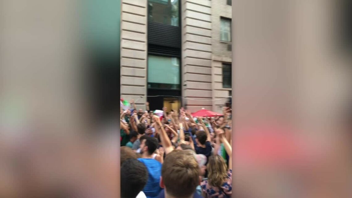 Anche a New York festeggiamenti per il trionfo degli Azzurri Anche a New York festeggiamenti per il trionfo degli Azzurri