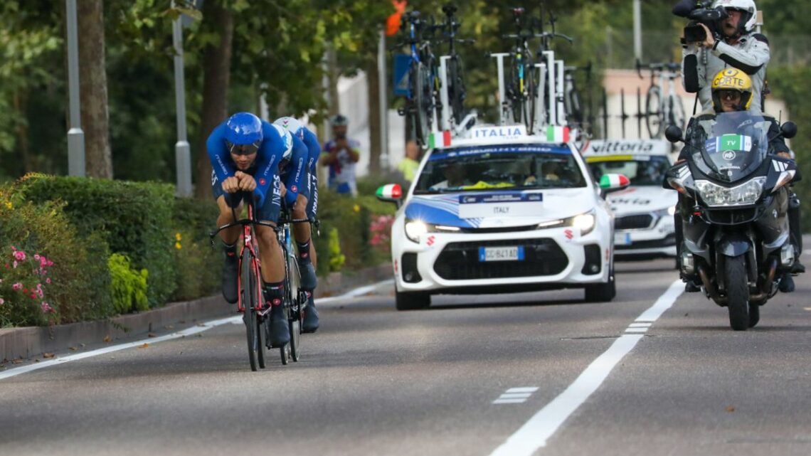 Agli Europei di ciclismo oro per l’Italia di Ganna nel team relay Agli Europei di ciclismo oro per l’Italia di Ganna nel team relay