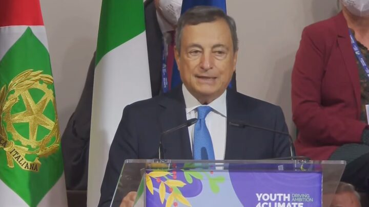Pre-Cop26, Draghi: “I giovani hanno ragione a chiedere un cambiamento”