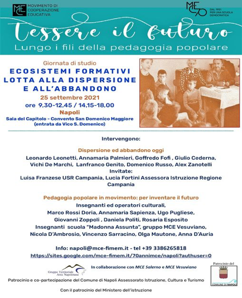 Movimento di Cooperazione educativa, a Napoli il 70esimo compleanno Movimento di Cooperazione educativa, a Napoli il 70esimo compleanno