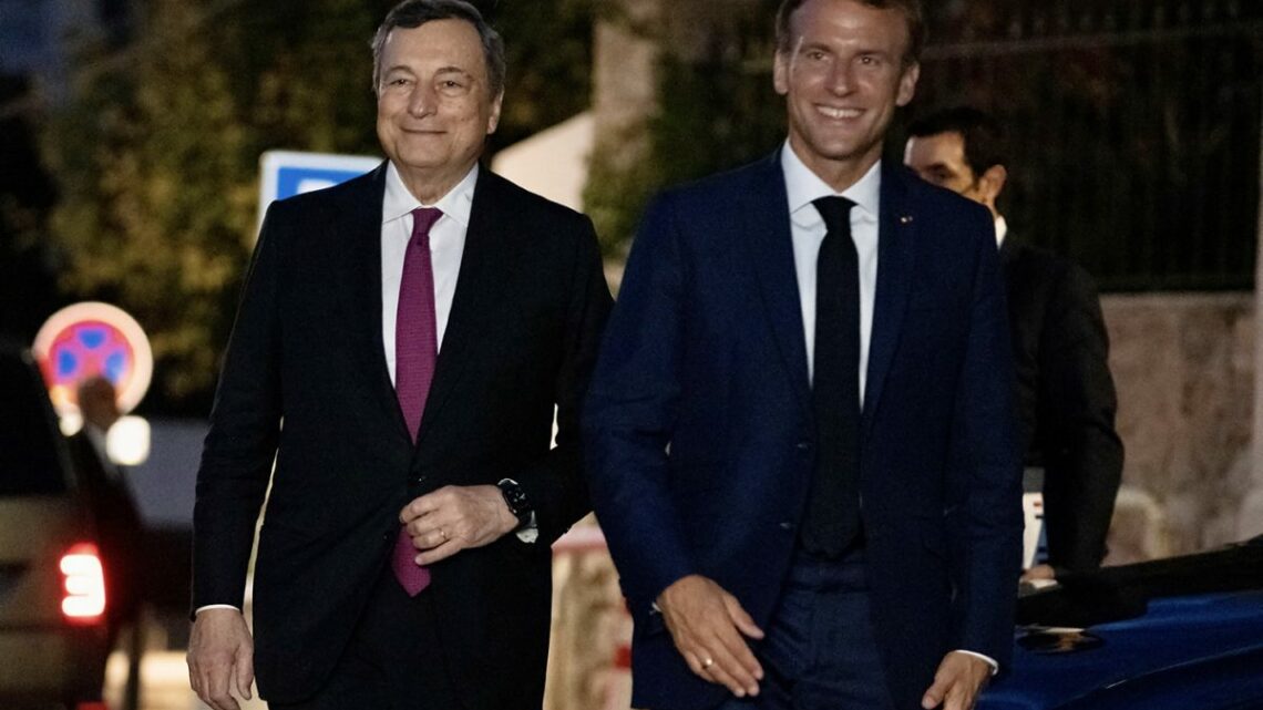 Draghi incontra Macron, confronto sui temi del vertice G20 Draghi incontra Macron, confronto sui temi del vertice G20