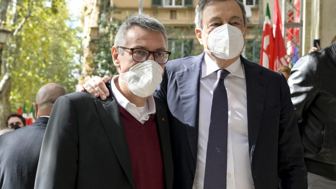 Draghi in visita alla Cgil, Landini “Segnale importante” Draghi in visita alla Cgil, Landini “Segnale importante”