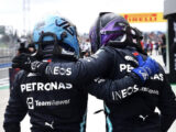 GP della Turchia, Bottas primo sul podio accompagnato dalle due Red Bull