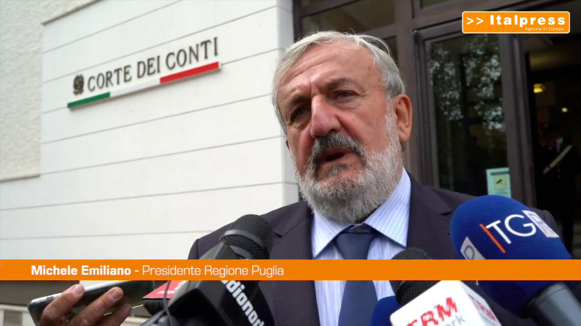 Emiliano: “Giudizio parifica Corte dei Conti promuove la Puglia” Emiliano: “Giudizio parifica Corte dei Conti promuove la Puglia”