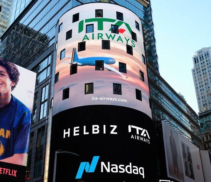 Da Nasdaq e Helbiz il benvenuto a Ita Airways per primo volo a New York Da Nasdaq e Helbiz il benvenuto a Ita Airways per primo volo a New York