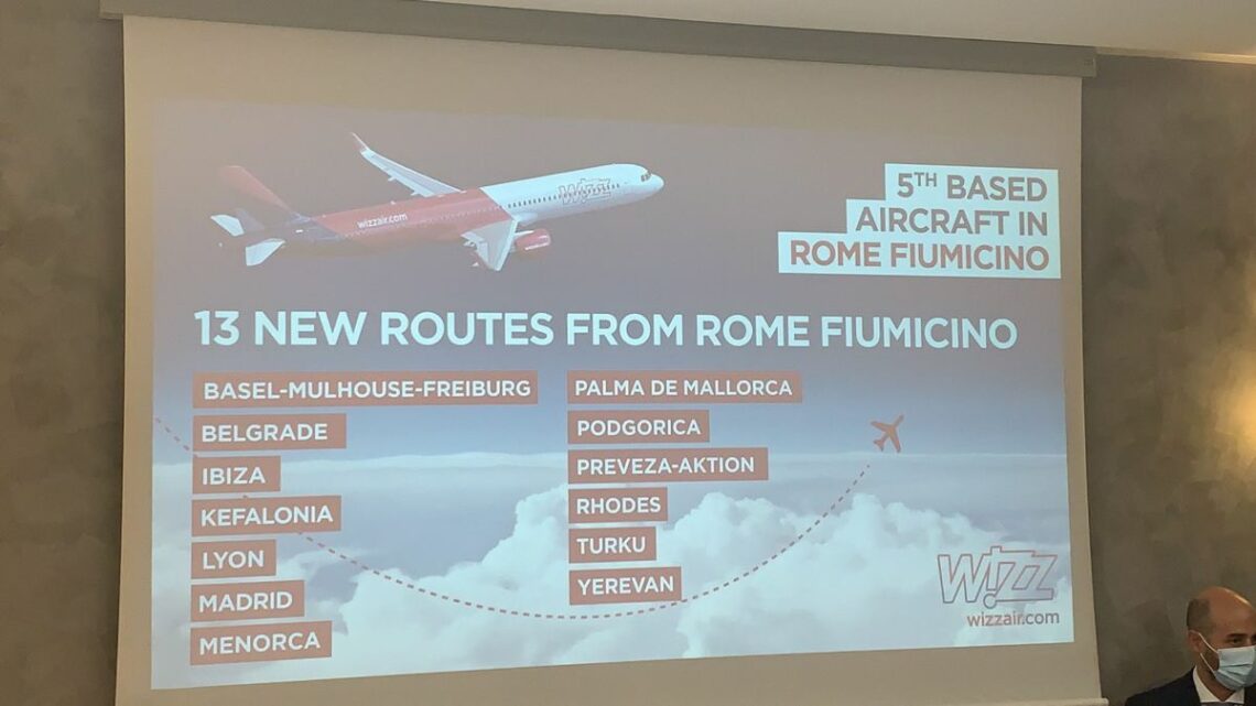 Wizz Air annuncia 13 nuove rotte da Roma Fiumicino e un quinto aereo Wizz Air annuncia 13 nuove rotte da Roma Fiumicino e un quinto aereo
