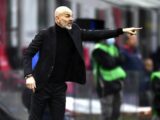 Pioli “Rebic out, Ibra o Giroud? Gioca chi sta meglio”