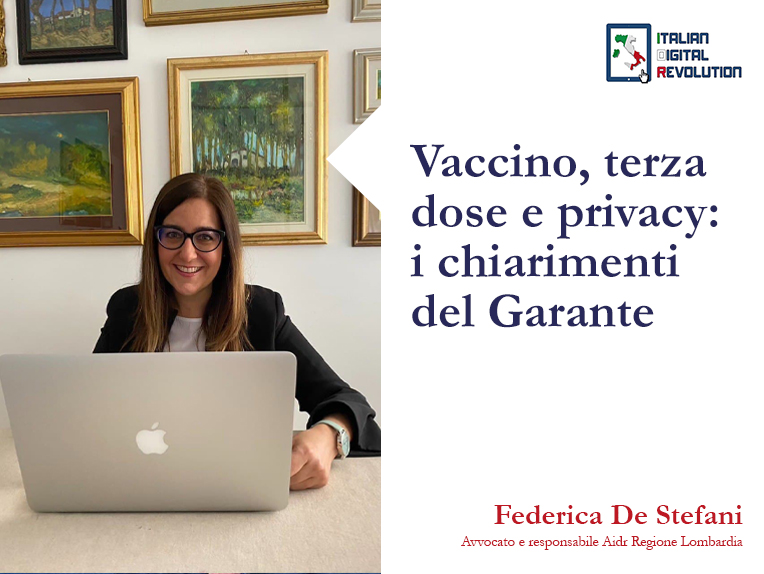 Vaccino, terza dose e privacy: i chiarimenti del Garante Vaccino, terza dose e privacy: i chiarimenti del Garante