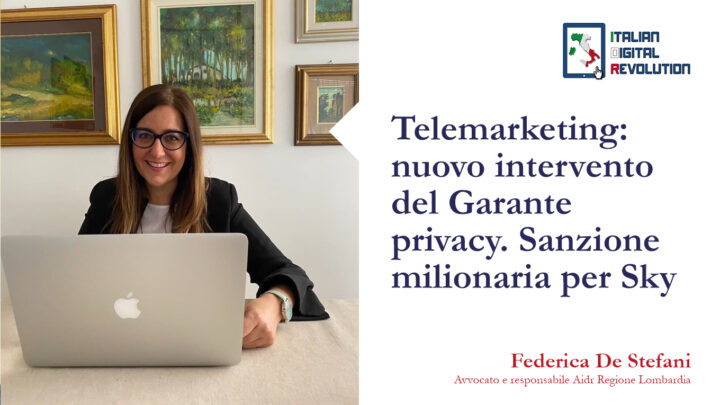 Telemarketing: nuovo intervento del Garante privacy. Sanzione milionaria per Sky