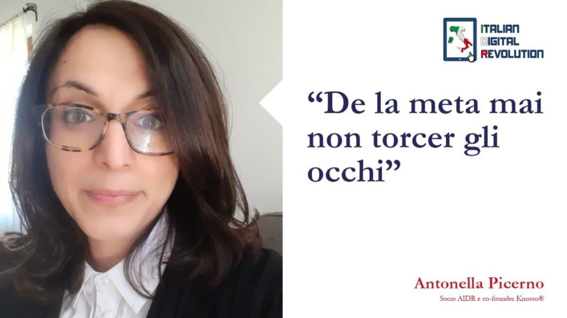 “De la meta mai non torcer gli occhi” “De la meta mai non torcer gli occhi”