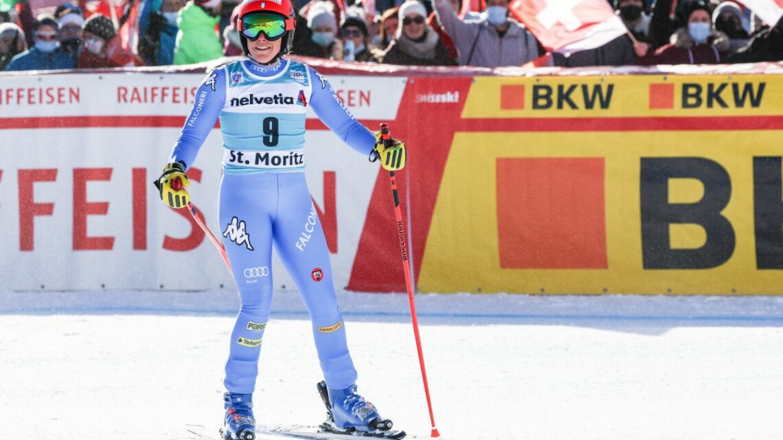 Festa Italia a St. Moritz, Brignone vince il Super-G davanti a Curtoni Festa Italia a St. Moritz, Brignone vince il Super-G davanti a Curtoni