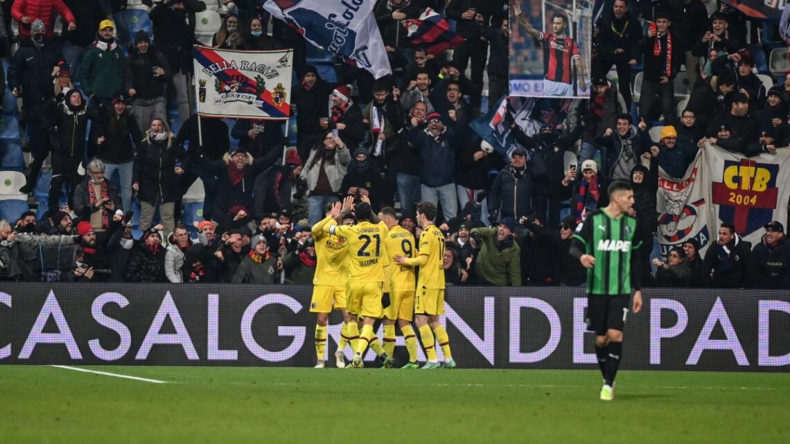 Derby emiliano al Bologna, Sassuolo piegato 3-0 Derby emiliano al Bologna, Sassuolo piegato 3-0