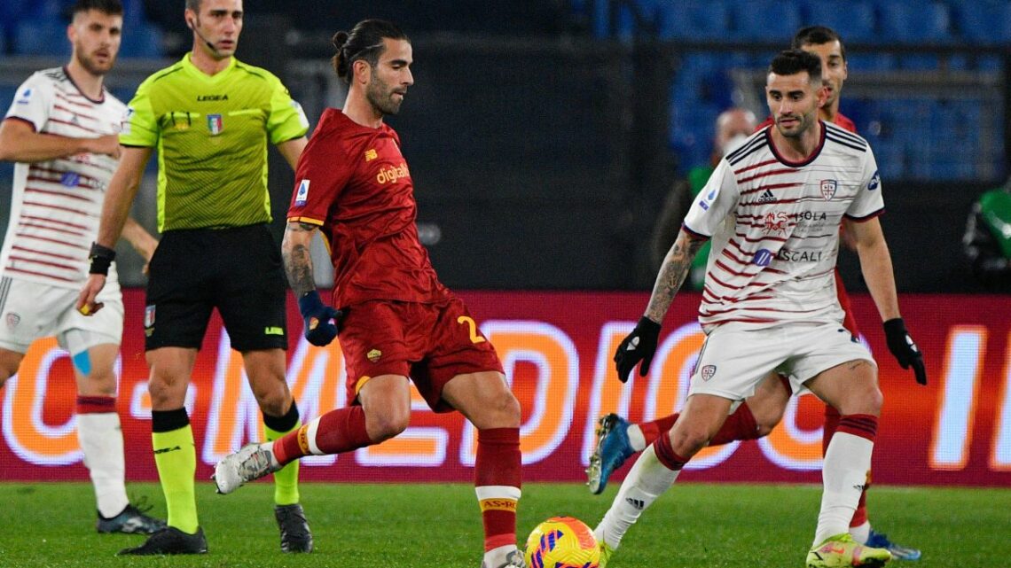 Roma-Cagliari, Sergio Oliveira subito decisivo Roma-Cagliari, Sergio Oliveira subito decisivo