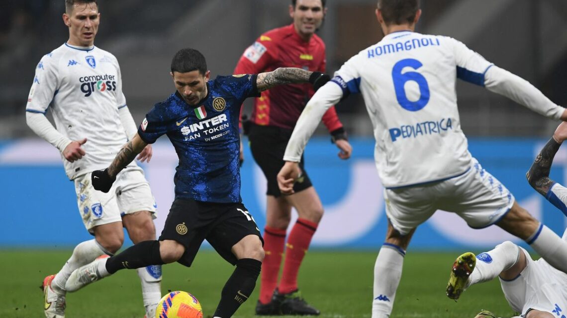 L’Inter ai quarti di Coppa Italia, battuto l’Empoli dopo 120′ L’Inter ai quarti di Coppa Italia, battuto l’Empoli dopo 120′