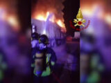 Nel reggiano incendio di un autoarticolato con materiale eletronico