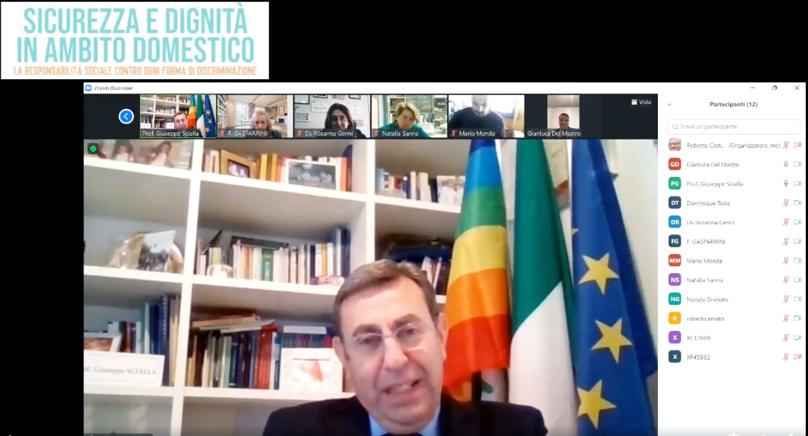 Lavoro domestico e sicurezza in casa: gli interventi al seminario online Lavoro domestico e sicurezza in casa: gli interventi al seminario online
