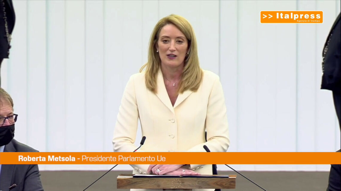 Parlamento Ue, neo eletta Metsola ricorda Sassoli “Grazie David” Parlamento Ue, neo eletta Metsola ricorda Sassoli “Grazie David”