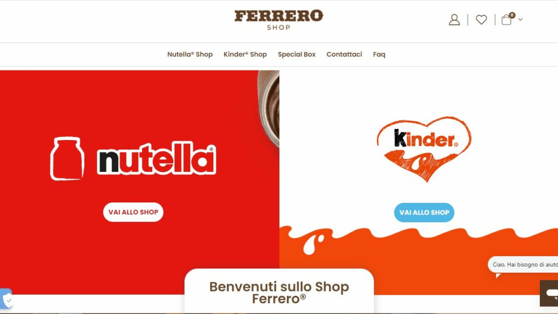 Nasce lo shop on line di Ferrero Nasce lo shop on line di Ferrero