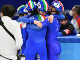 Bronzo della staffetta maschile di short track nei 5000 metri