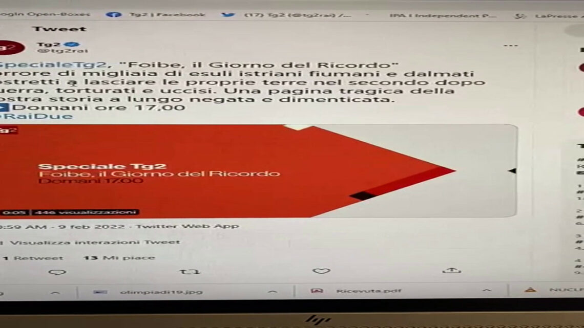 Giorno del Ricordo, su Twitter oltraggiato post del Tg2 Giorno del Ricordo, su Twitter oltraggiato post del Tg2