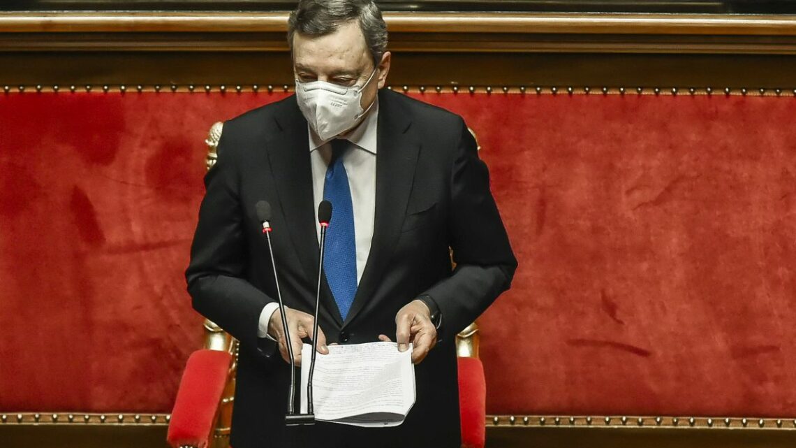 Ucraina, Draghi “Finisce l’illusione che la pace sia scontata” Ucraina, Draghi “Finisce l’illusione che la pace sia scontata”