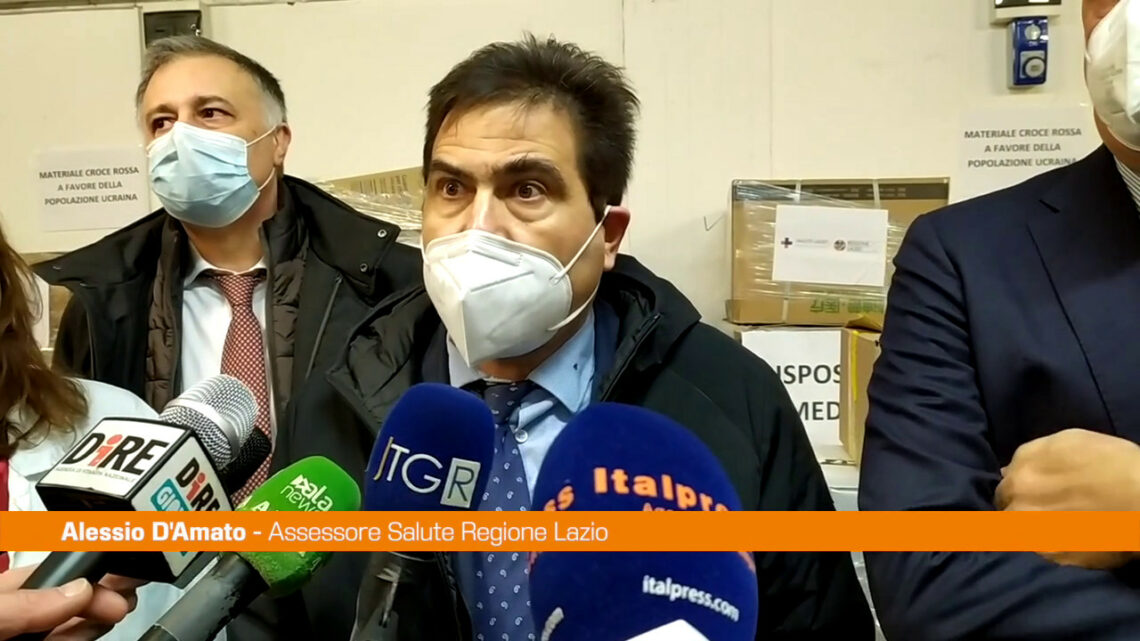 Ucraina, D’Amato: “Dal Lazio farmaci utili in tempo di guerra” Ucraina, D’Amato: “Dal Lazio farmaci utili in tempo di guerra”