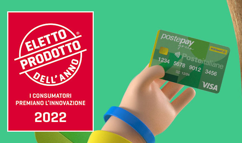 Postepay Green Eletto Prodotto dell’anno. Aidr: Poste Italiane premiata per la digitalizzazione sostenibile Postepay Green Eletto Prodotto dell’anno. Aidr: Poste Italiane premiata per la digitalizzazione sostenibile