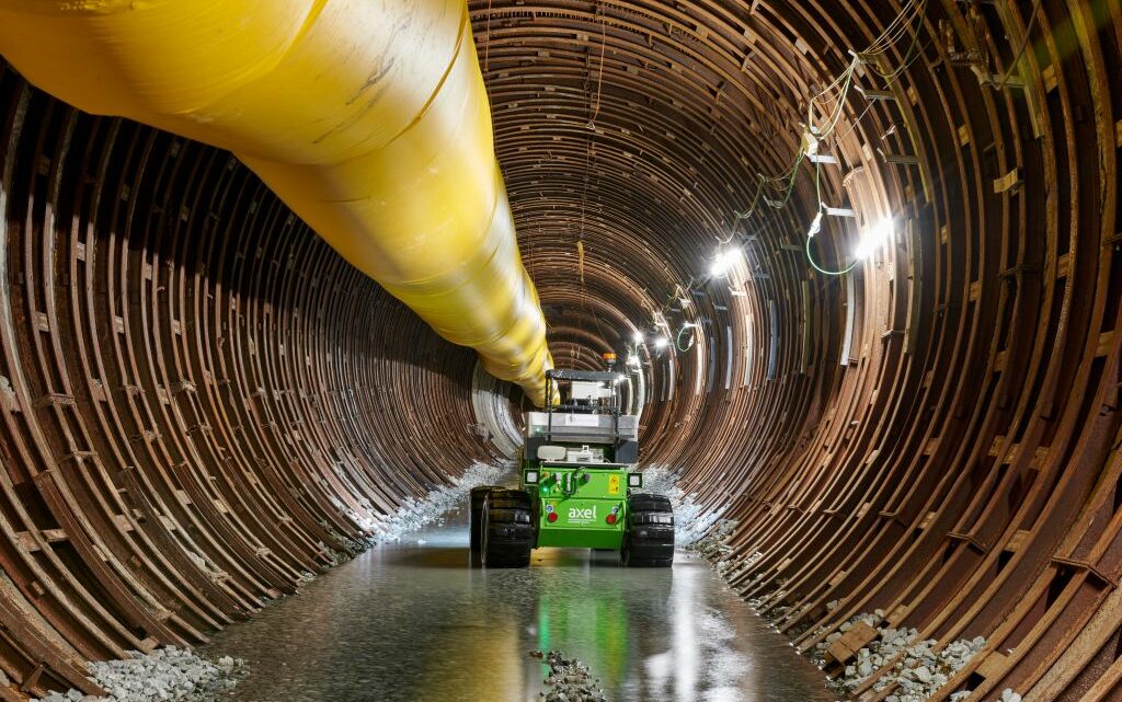 Webuild testa con successo il robot Axel nel tunnel della Torino-Lione Webuild testa con successo il robot Axel nel tunnel della Torino-Lione