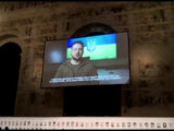 Zelensky in videomessaggio alla Biennale d’arte di Venezia