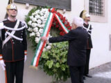 Moro, Mattarella depone corona di fiori in via Caetani