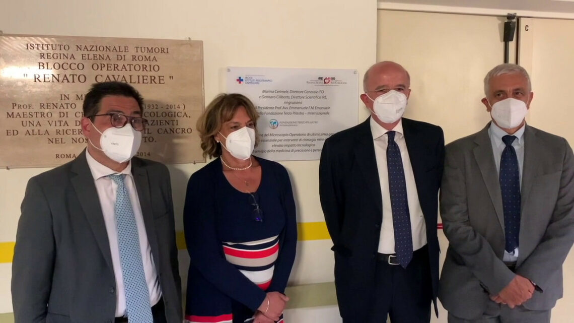Donato un nuovo microscopio operatorio al Regina Elena di Roma Donato un nuovo microscopio operatorio al Regina Elena di Roma
