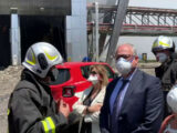 Incendio Malagrotta, sopralluogo del sindaco Gualtieri
