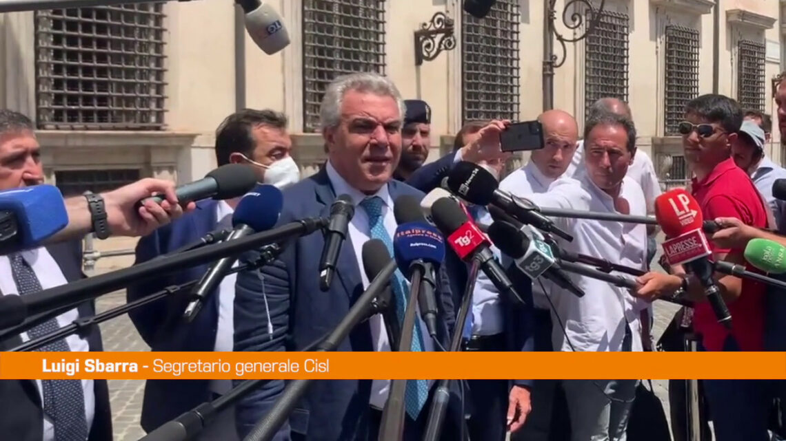 Sbarra “Incontro con Governo positivo” Sbarra “Incontro con Governo positivo”