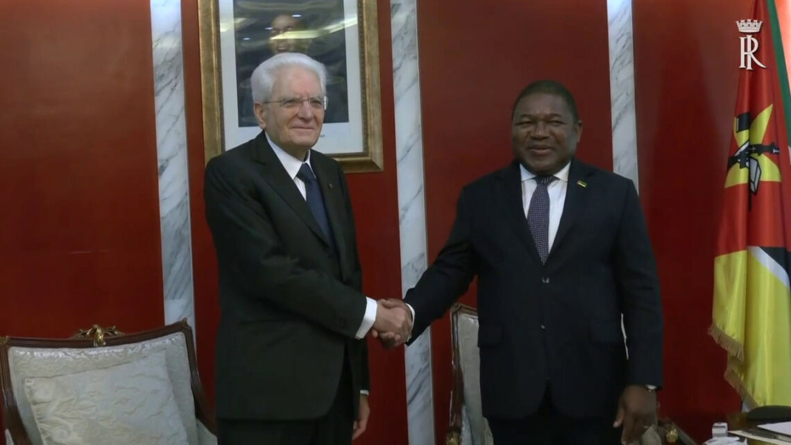 Mattarella ricevuto dal presidente del Mozambico Mattarella ricevuto dal presidente del Mozambico