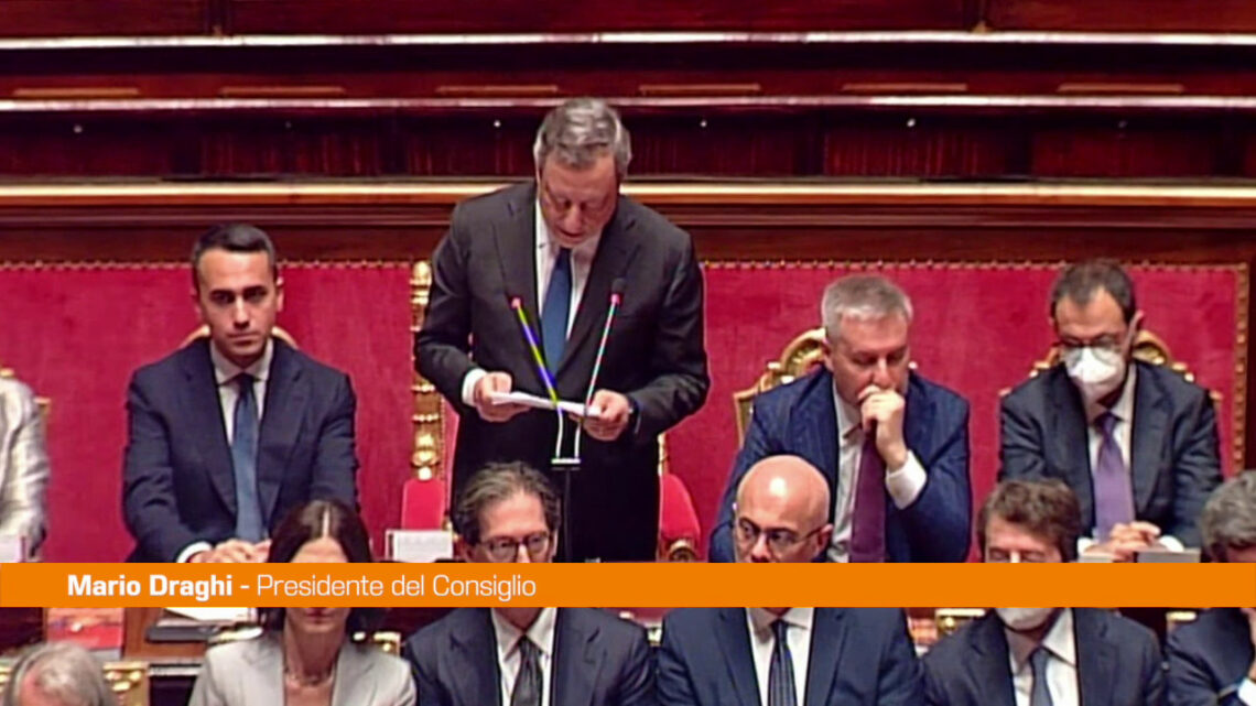 Draghi in Senato “Non serve una fiducia di facciata” Draghi in Senato “Non serve una fiducia di facciata”