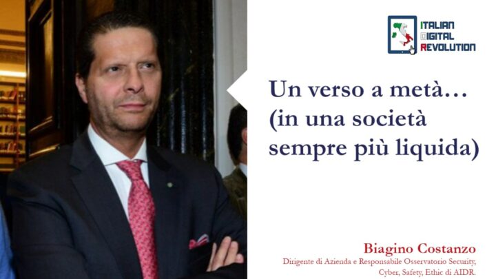 Un verso a metà… (in una società sempre più liquida)