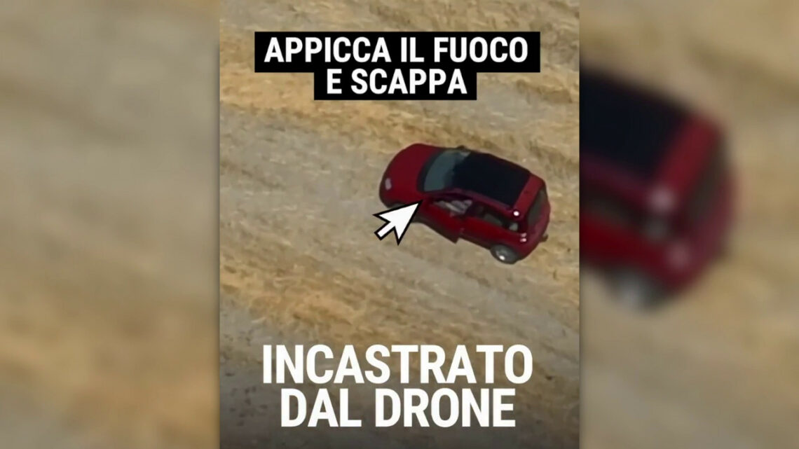Calabria, appicca il fuoco e scappa ma il drone lo “incastra” Calabria, appicca il fuoco e scappa ma il drone lo “incastra”