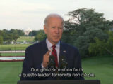 Al Qaida, ucciso il leader al-Zawahiri. Biden: “Giustizia è fatta”