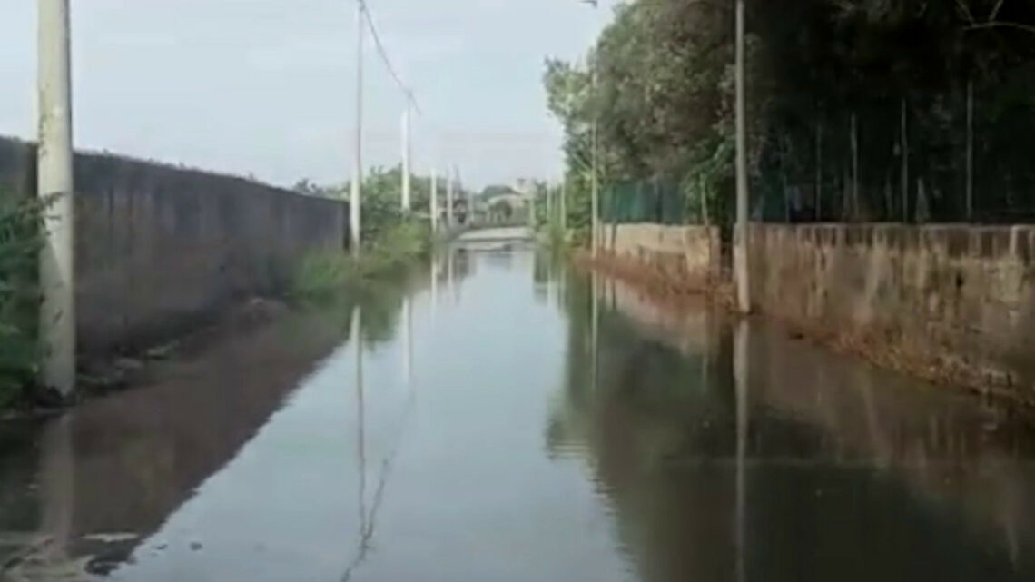 Maltempo, strade come fiumi a Trapani Maltempo, strade come fiumi a Trapani