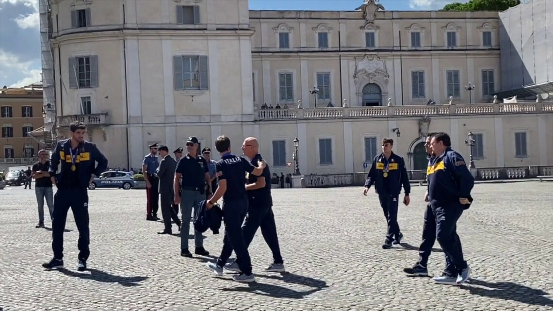 L’Italvolley campione del mondo al Quirinale L’Italvolley campione del mondo al Quirinale