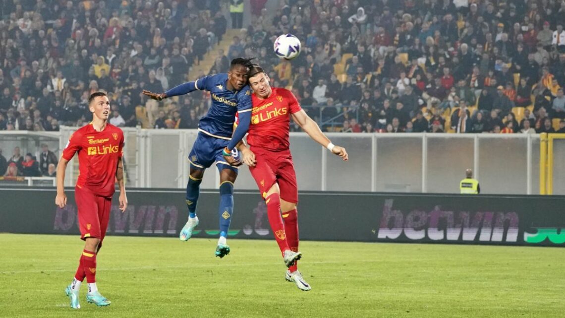 Kouamè risponde a Ceesay, fra Lecce e Fiorentina è 1-1 Kouamè risponde a Ceesay, fra Lecce e Fiorentina è 1-1