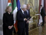 Mattarella alla premiazione degli Eni Award