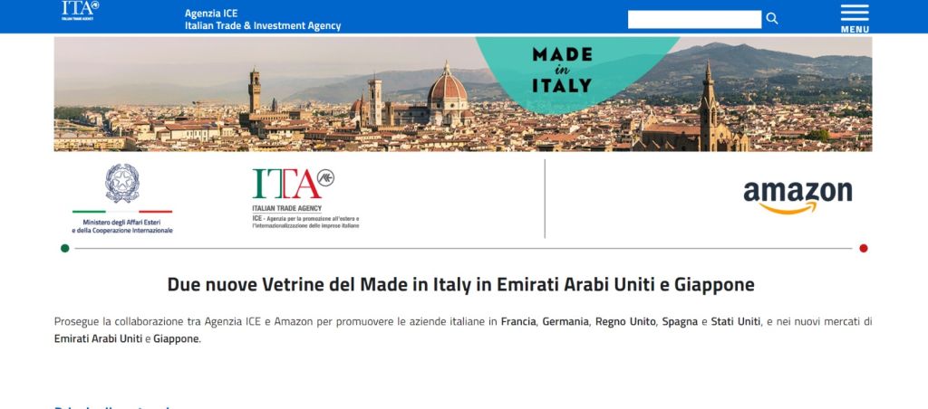 Ice-Amazon, nuovo accordo per promuovere il Made in Italy nel mondo Ice-Amazon, nuovo accordo per promuovere il Made in Italy nel mondo