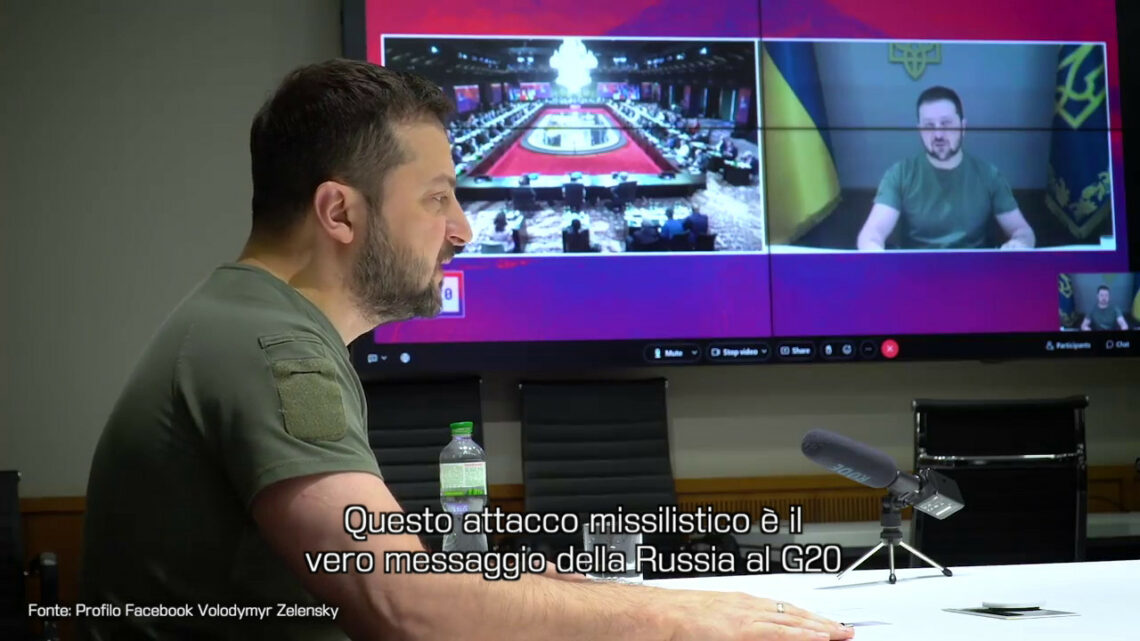 Zelensky “Il missile sulla Polonia vero messaggio russo al G20” Zelensky “Il missile sulla Polonia vero messaggio russo al G20”
