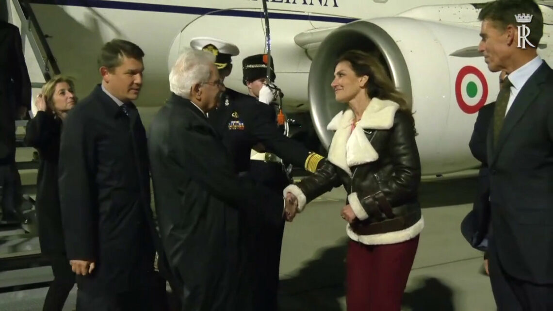 Mattarella è giunto ad Amsterdam per la visita di Stato Mattarella è giunto ad Amsterdam per la visita di Stato